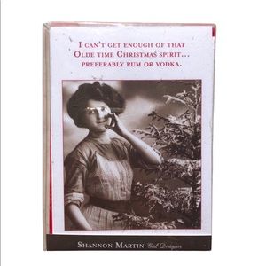 Shannon Martin Vintage Christmas Spirit Retro Christmas Cards, Set of 10
